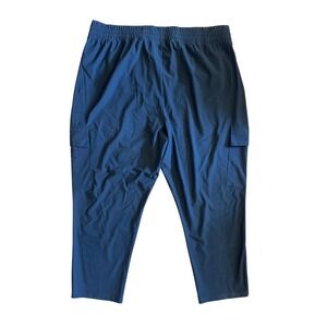 Old Navy SleekTech Go-Dry Cargo Pants XXL Black Tapered Ankle Hiking Activewear